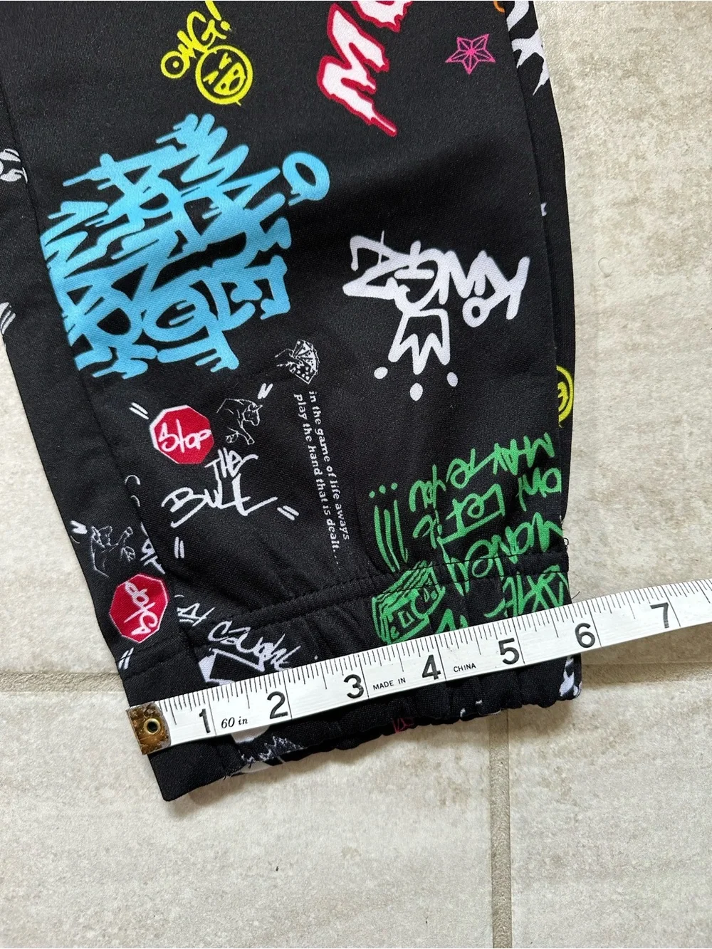Fresh Prints of Bel Air Drill Clothing Co Novelty Grind Monster Sweatpants Sz XL